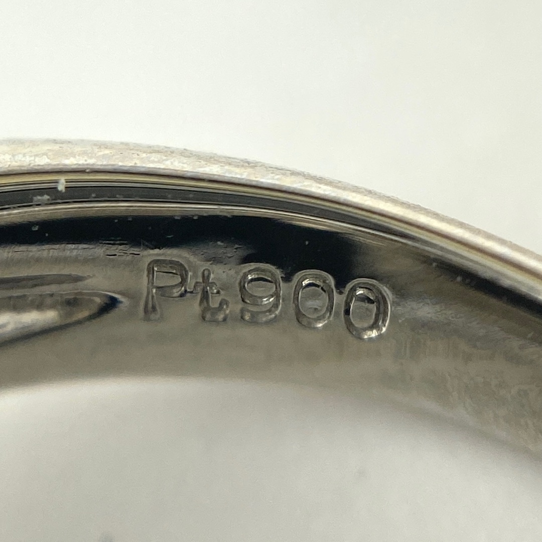ブラックオパール デザインリング 11.5号 Pt900 【中古】 レディースのアクセサリー(リング(指輪))の商品写真