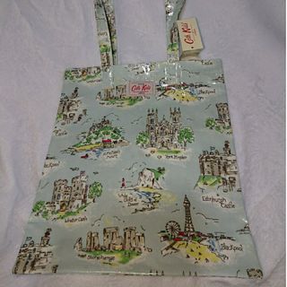 キャスキッドソン(Cath Kidston)のキャス・キッドソン トートバッグ 未使用品 ロンドン 水色(トートバッグ)