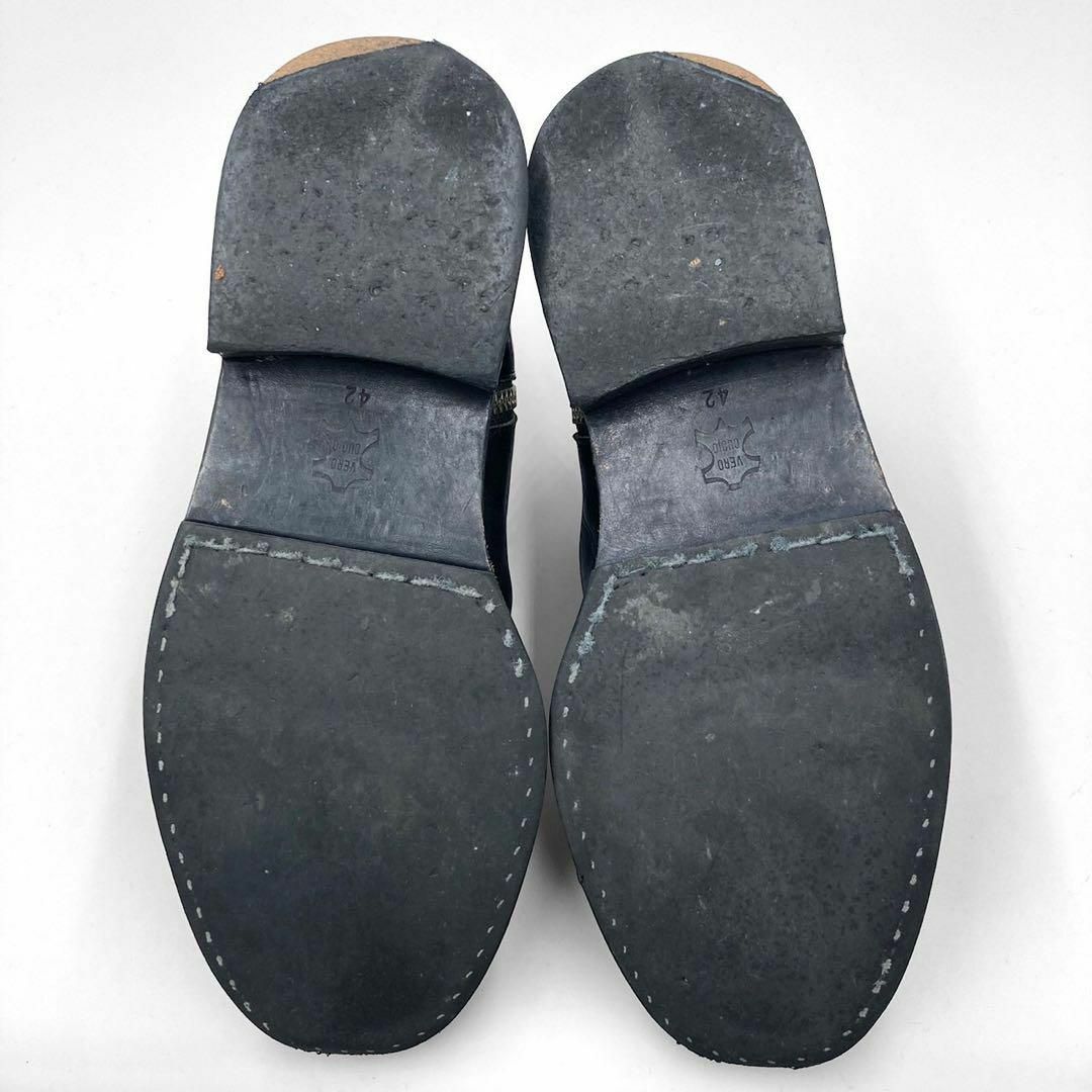 MAISON EUREKA(メゾンエウレカ)のメゾンエウレカ サイドジップブーツ レザーブーツ ブラック メンズ 42サイズ レディースの靴/シューズ(ブーツ)の商品写真