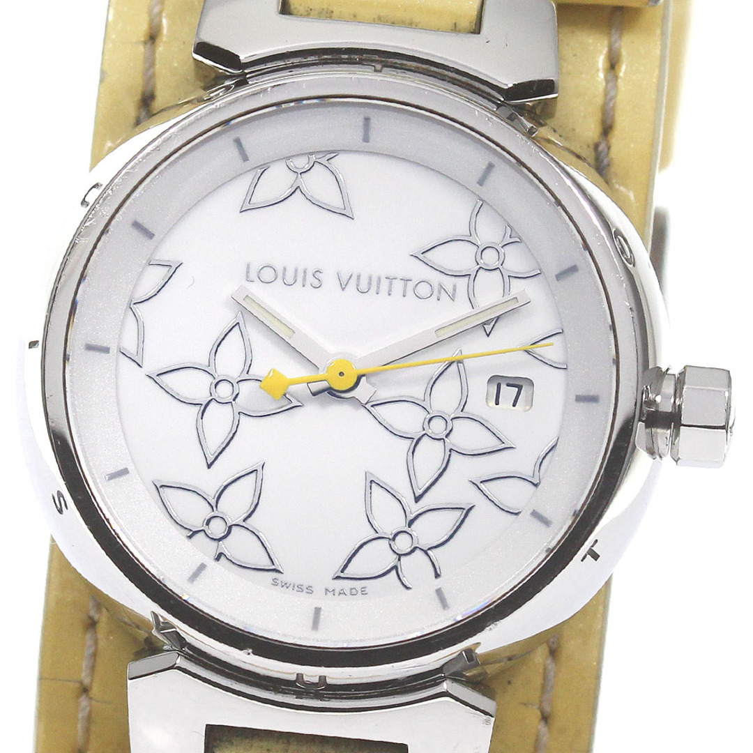 LOUIS VUITTON(ルイヴィトン)のルイ・ヴィトン LOUIS VUITTON Q121C タンブール デイト クォーツ レディース 内箱付き_790281 レディースのファッション小物(腕時計)の商品写真