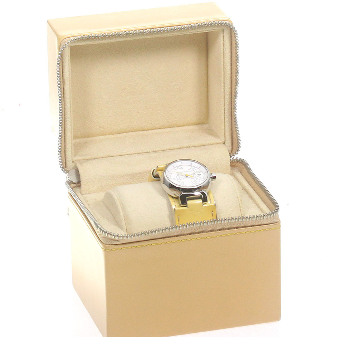 LOUIS VUITTON(ルイヴィトン)のルイ・ヴィトン LOUIS VUITTON Q121C タンブール デイト クォーツ レディース 内箱付き_790281 レディースのファッション小物(腕時計)の商品写真