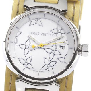 ルイヴィトン(LOUIS VUITTON)のルイ・ヴィトン LOUIS VUITTON Q121C タンブール デイト クォーツ レディース 内箱付き_790281(腕時計)