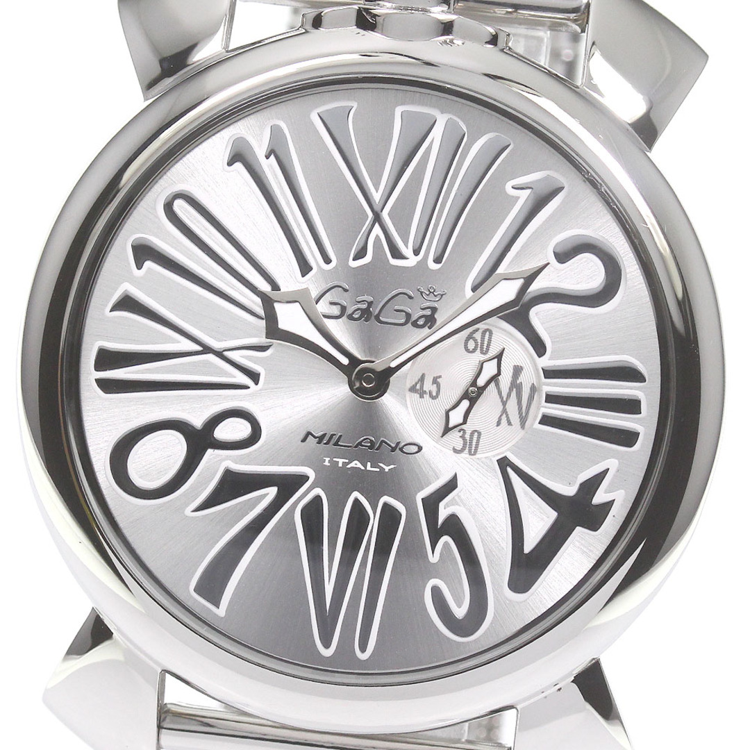 GaGa MILANO(ガガミラノ)のガガミラノ GaGa MILANO 5080.3 マヌアーレ スリム46 スモールセコンド クォーツ メンズ 良品 _785837 メンズの時計(腕時計(アナログ))の商品写真