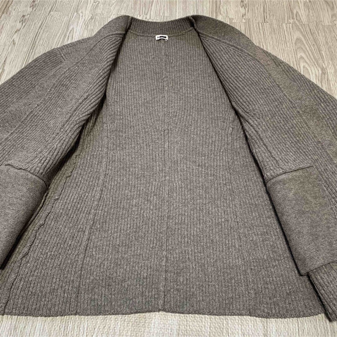 BEAUTY&YOUTH UNITED ARROWS(ビューティアンドユースユナイテッドアローズ)のエイチ＜H＞WOOL NYLON CURVY CARDIGAN/カーディガン レディースのトップス(カーディガン)の商品写真