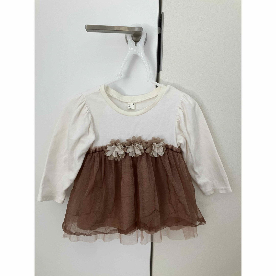 apres les cours(アプレレクール)の【2枚300円】aples les cours 80 女の子カットソー キッズ/ベビー/マタニティのベビー服(~85cm)(シャツ/カットソー)の商品写真