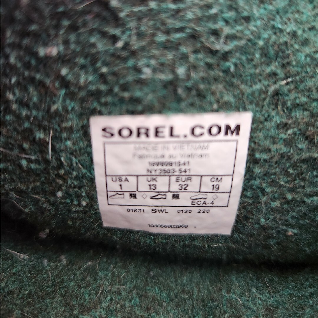 SOREL(ソレル)のソレル　ブーツ　19センチ キッズ/ベビー/マタニティのキッズ靴/シューズ(15cm~)(ブーツ)の商品写真