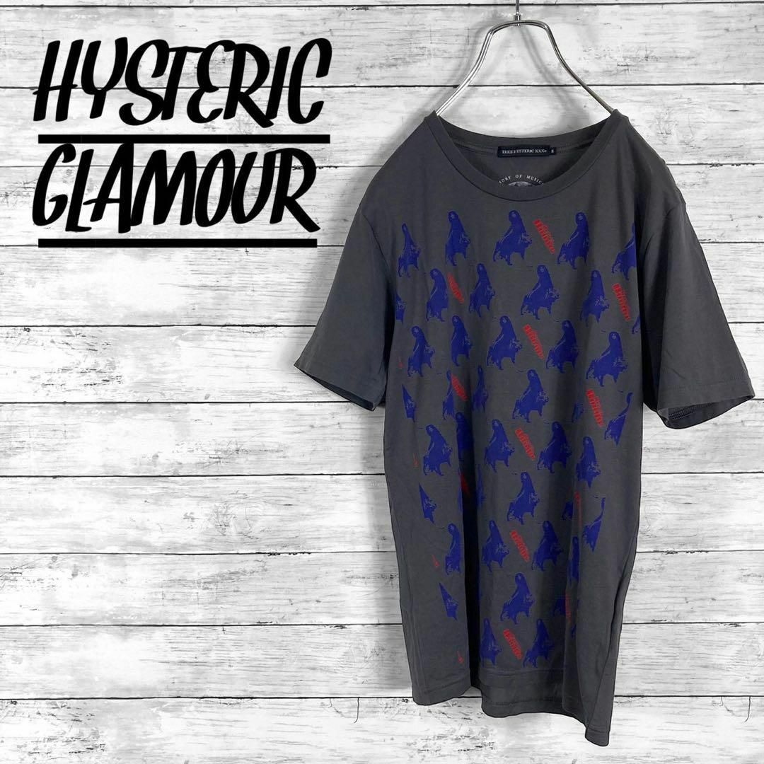HYSTERIC GLAMOUR(ヒステリックグラマー)のTHEE HYSTERIC XXX T.REX総柄プリントTシャツ メンズのトップス(Tシャツ/カットソー(半袖/袖なし))の商品写真