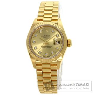 ロレックス(ROLEX)のROLEX 69178G デイトジャスト 10P ダイヤモンド 腕時計 K18YG K18YG レディース(腕時計)