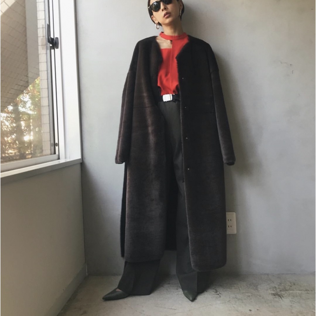 Ameri VINTAGE(アメリヴィンテージ)のameri vintage/2way SOFT BOA LONG COAT レディースのジャケット/アウター(ロングコート)の商品写真