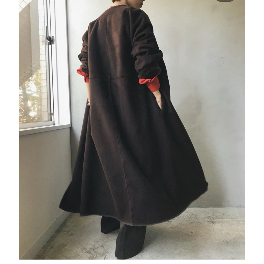 Ameri VINTAGE(アメリヴィンテージ)のameri vintage/2way SOFT BOA LONG COAT レディースのジャケット/アウター(ロングコート)の商品写真