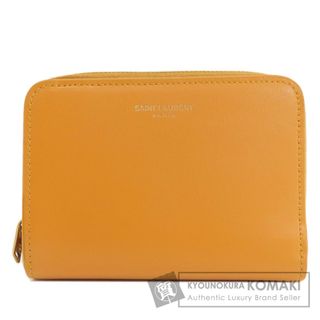 サンローラン(Saint Laurent)のSAINT LAURENT ロゴ 二つ折り財布（小銭入れあり） レザー レディース(財布)