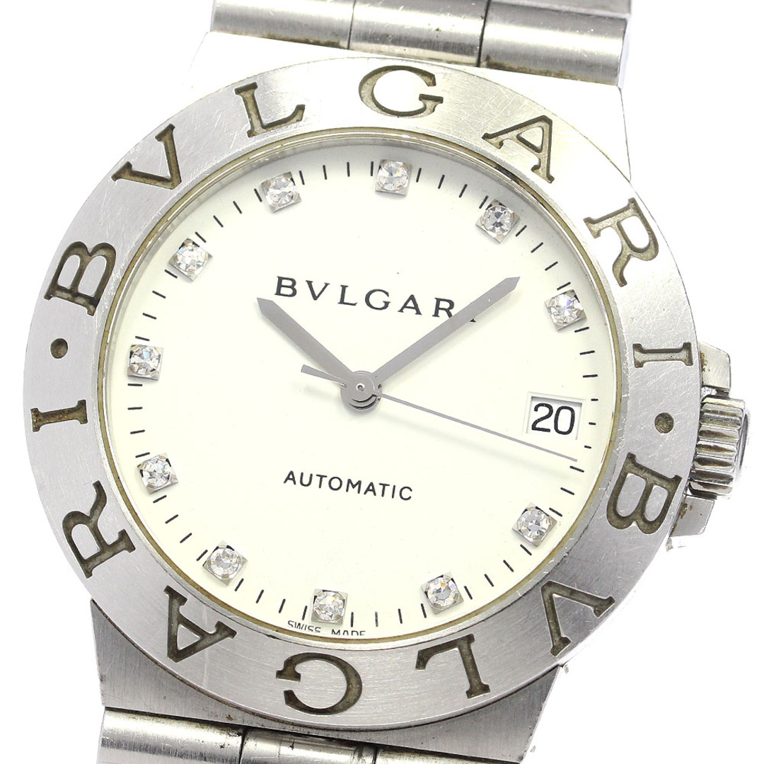 100％の保証 ブルガリ BVLGARI _793485 メンズ 自動巻き 11Pダイヤモンド デイト ディアゴノ LCV35S 腕時計(アナログ)