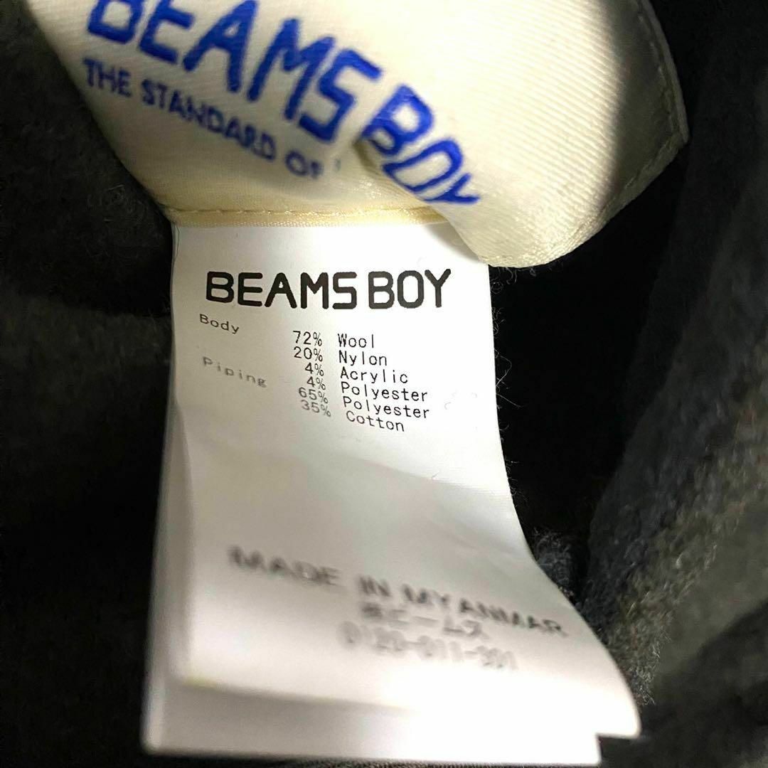 BEAMS BOY(ビームスボーイ)のダッフルコート ビームスボーイ チェック ウール モスグリーン レディースのジャケット/アウター(ダッフルコート)の商品写真