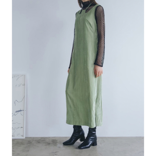 Marte - Velvet Neck Design Dress saharaの通販 by ☆｜マルテならラクマ