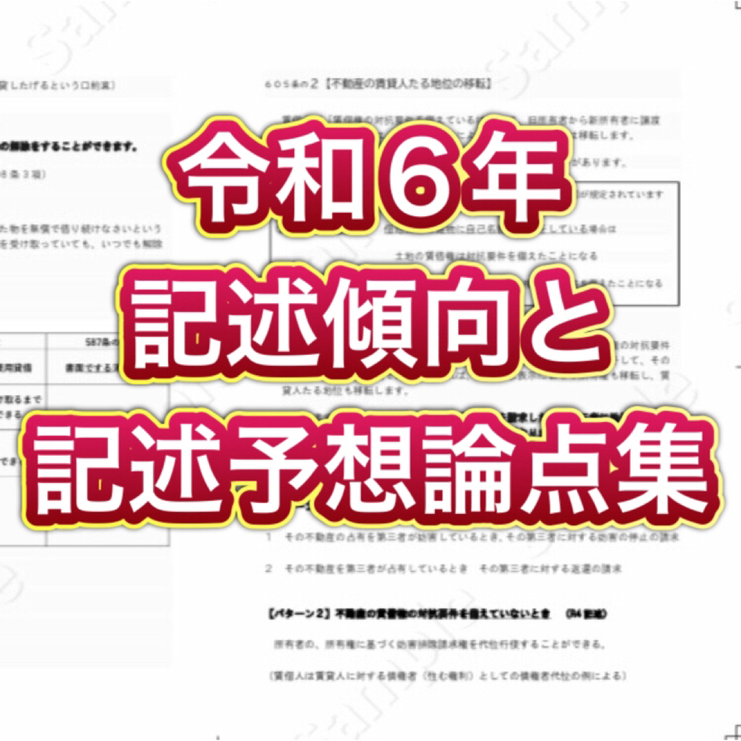 2024行政書士独学サポートchの横断まとめ集と記述論点集の２点セットです その他のその他(その他)の商品写真