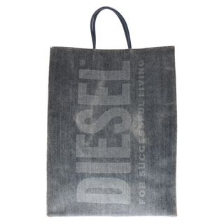 ディーゼル(DIESEL)のDIESEL ディーゼル DSL SHOPPER L FD BAG ロゴPVC デニム転写プリントショッピングバッグ 2WAY ハンドバッグ ショルダーバッグ X08919(その他)