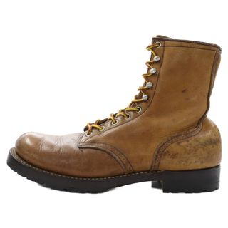 レッドウィング(REDWING)のRED WING レッド ウイング 947 プレーントゥ ハイカットブーツ キャメル US7D/25cm(ブーツ)