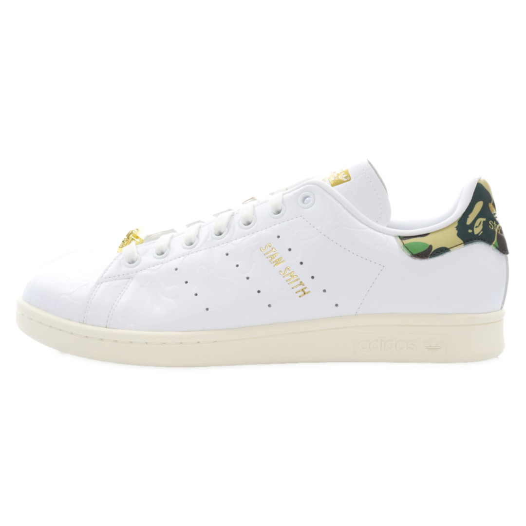 adidas アディダス ×A BATHING APE STAN SMITH 30th Anniversary アベイシングエイプ スタンスミス ローカット スニーカー ホワイト US10.5/28.5cm IG1115310センチワイズ