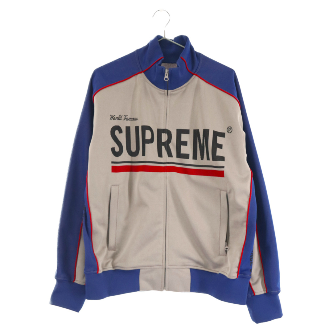 Supreme(シュプリーム)のSUPREME シュプリーム 22AW World Famous Jacquard Track Jacket ワールドフェイマス ジャカード トラック ジップアップ ジャケット グレー メンズのジャケット/アウター(フライトジャケット)の商品写真