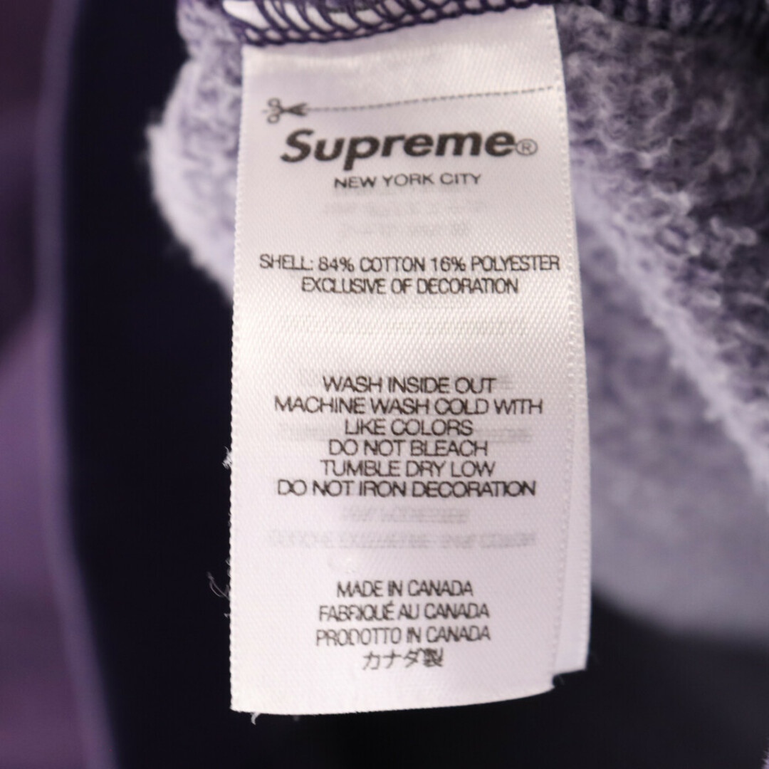 Supreme(シュプリーム)のSUPREME シュプリーム 23SS Overdyed S Logo Hooded Sweatshirt Sロゴ プルオーバーパーカー パープル メンズのトップス(パーカー)の商品写真