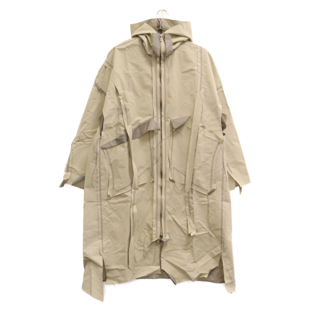 1030センチ身幅sulvam サルバム CUTTING HOODED COAT カッティング フーデッドコート アウター ホワイト SR-J07-300