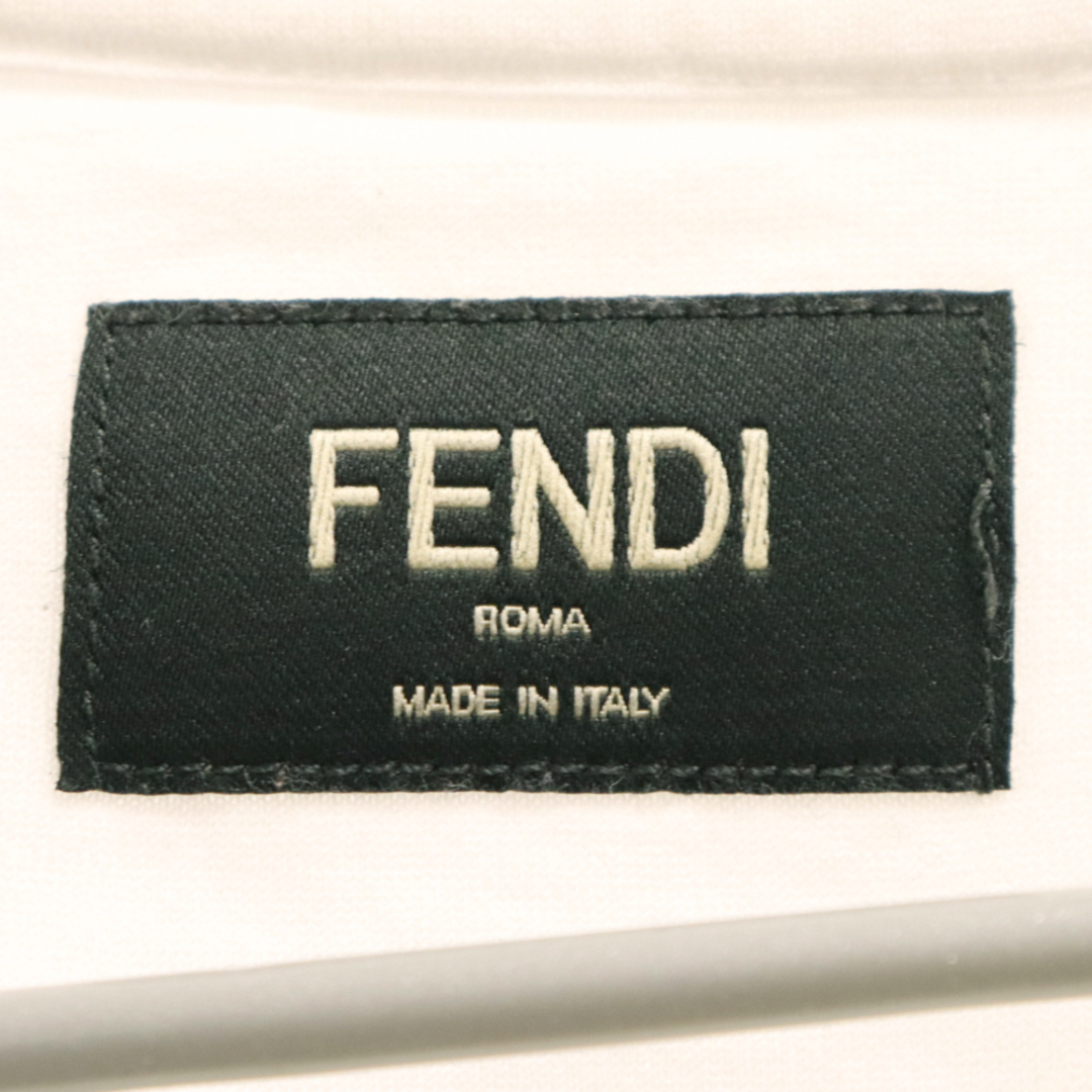 FENDI(フェンディ)のFENDI フェンディ 19SS Logo Tee FY0894 A870 FFロゴ コットン半袖Tシャツ カットソー ホワイト メンズのトップス(Tシャツ/カットソー(半袖/袖なし))の商品写真