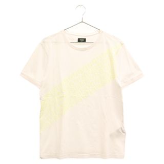 フェンディ(FENDI)のFENDI フェンディ 19SS Logo Tee FY0894 A870 FFロゴ コットン半袖Tシャツ カットソー ホワイト(Tシャツ/カットソー(半袖/袖なし))