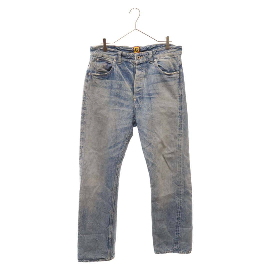 34センチ股下HUMAN MADE ヒューマンメイド STORM COWBOY DENIM TYPE 1939 ボタンフライストレートロングデニムパンツ インディゴ