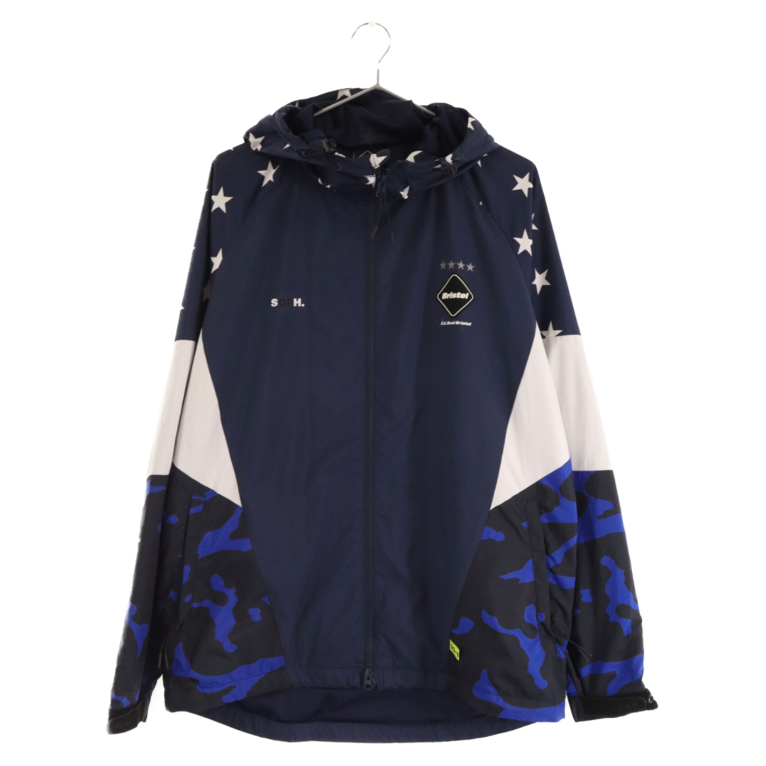 F.C.R.B./F.C.Real Bristol/FCRB エフシーアールビー/エフシーレアルブリストル 18AW MULTI PATTERN TRAINING JACKET マルチ パターン トレーニングジャケット FCRB-189025 ブルー56センチ裄丈