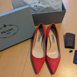 プラダ(PRADA)のPRADA　ビジューパンプス　37.5(ハイヒール/パンプス)