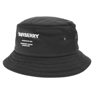 BURBERRY - BURBERRY バーバリー NYLON PADDED BUCKET ロゴ ナイロン バケットハット 帽子 8044081 ブラック