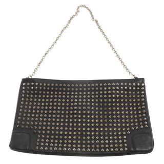 クリスチャンルブタン(Christian Louboutin)のCHRISTIAN LOUBOUTIN クリスチャンルブタン LOUBIPOSH CLUTCH ルビポッシュ クラッチ スタッズ チェーン ショルダーバッグ ブラック(ショルダーバッグ)