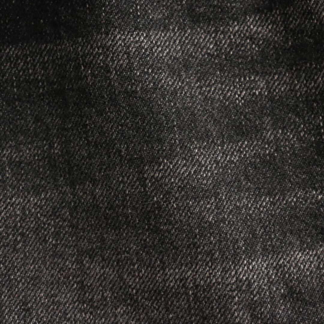 sacai(サカイ)のSacai サカイ ラッププリーツスカート ダメージ デニムパンツ ブラック 18-04119 レディース レディースのパンツ(デニム/ジーンズ)の商品写真
