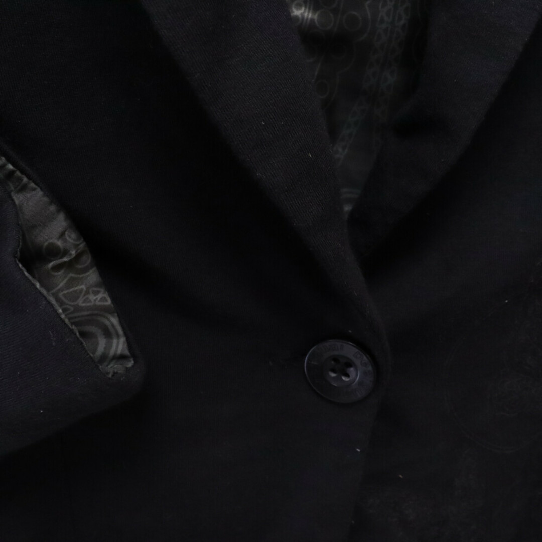 DESIGUAL(デシグアル)のDesigual デシグアル 総柄ライナー レーヨン ジャガード テーラードジャケット ブラック レディース メンズのジャケット/アウター(テーラードジャケット)の商品写真