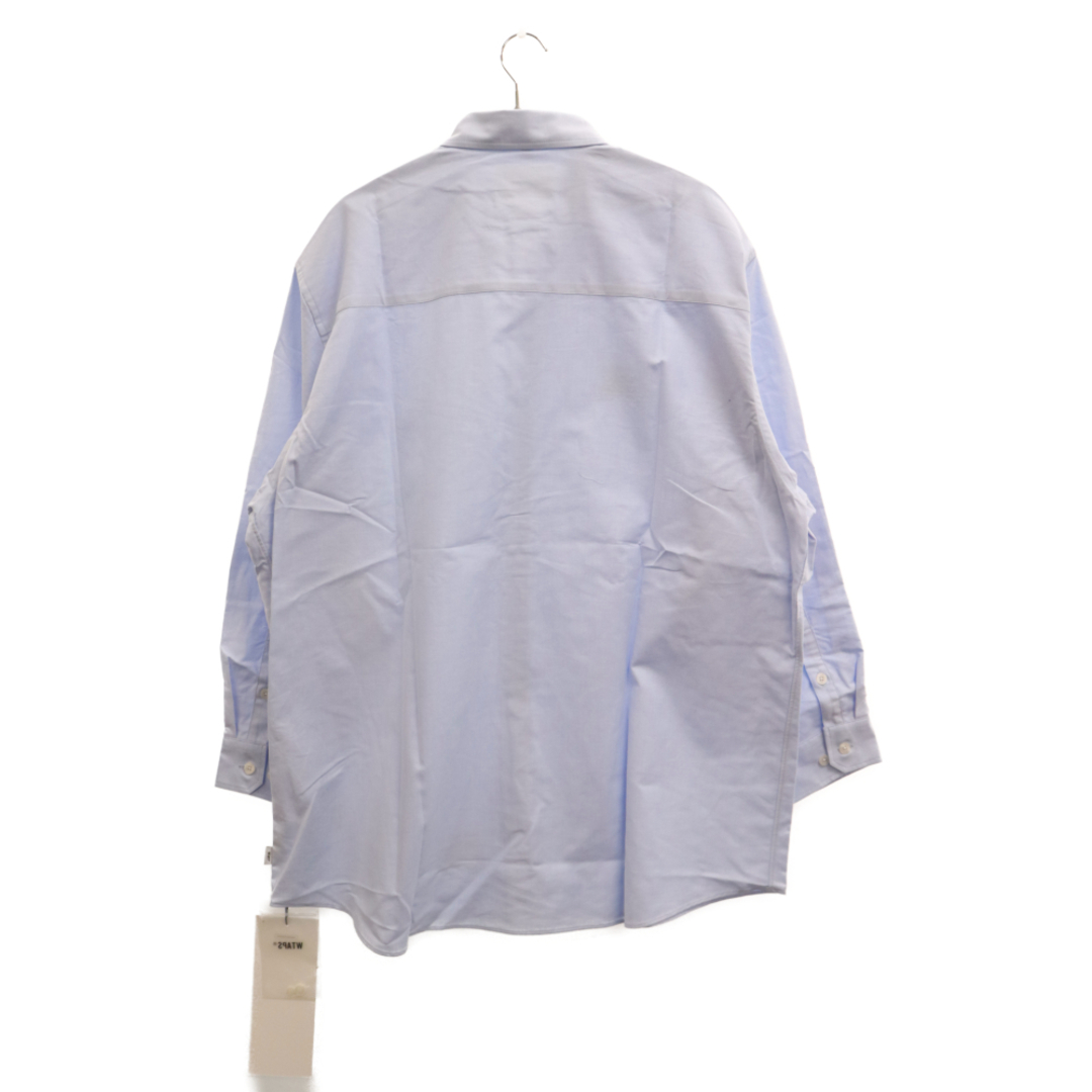 W)taps(ダブルタップス)のWTAPS ダブルタップス 22AW BD 01 LS COTTON OXFORD WUT オックスフォード 長袖シャツ ブルー 222TQDT‐SHM02 メンズのトップス(シャツ)の商品写真