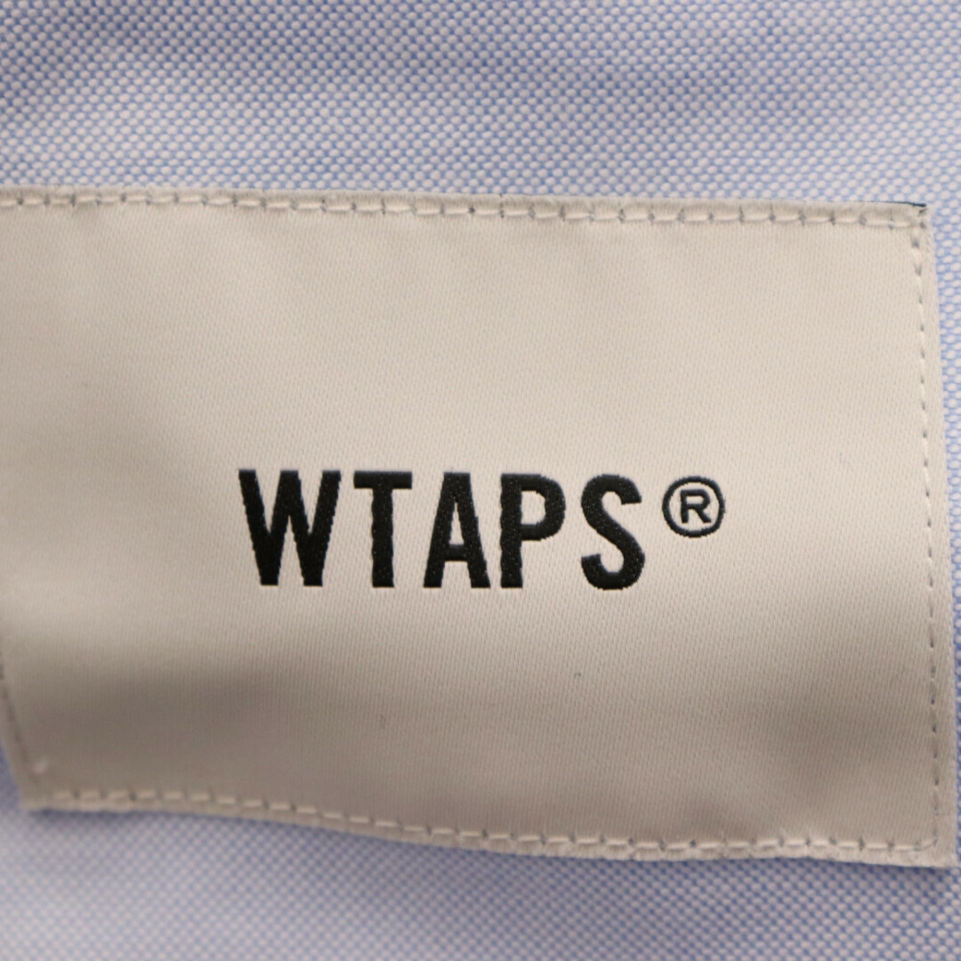 W)taps(ダブルタップス)のWTAPS ダブルタップス 22AW BD 01 LS COTTON OXFORD WUT オックスフォード 長袖シャツ ブルー 222TQDT‐SHM02 メンズのトップス(シャツ)の商品写真