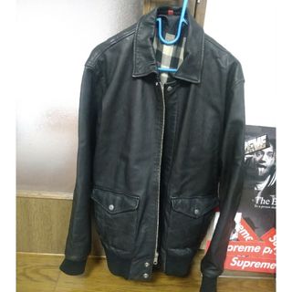 シュプリーム(Supreme)のSupreme Bomberjacket レザージャケット(レザージャケット)