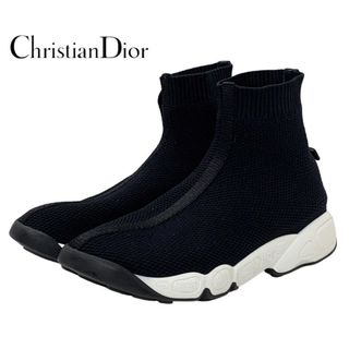 クリスチャンディオール(Christian Dior)のクリスチャンディオール CHRISTIAN DIOR スニーカー ソックススニーカー 靴 シューズ ロゴ ファブリック ブラック 黒(スニーカー)