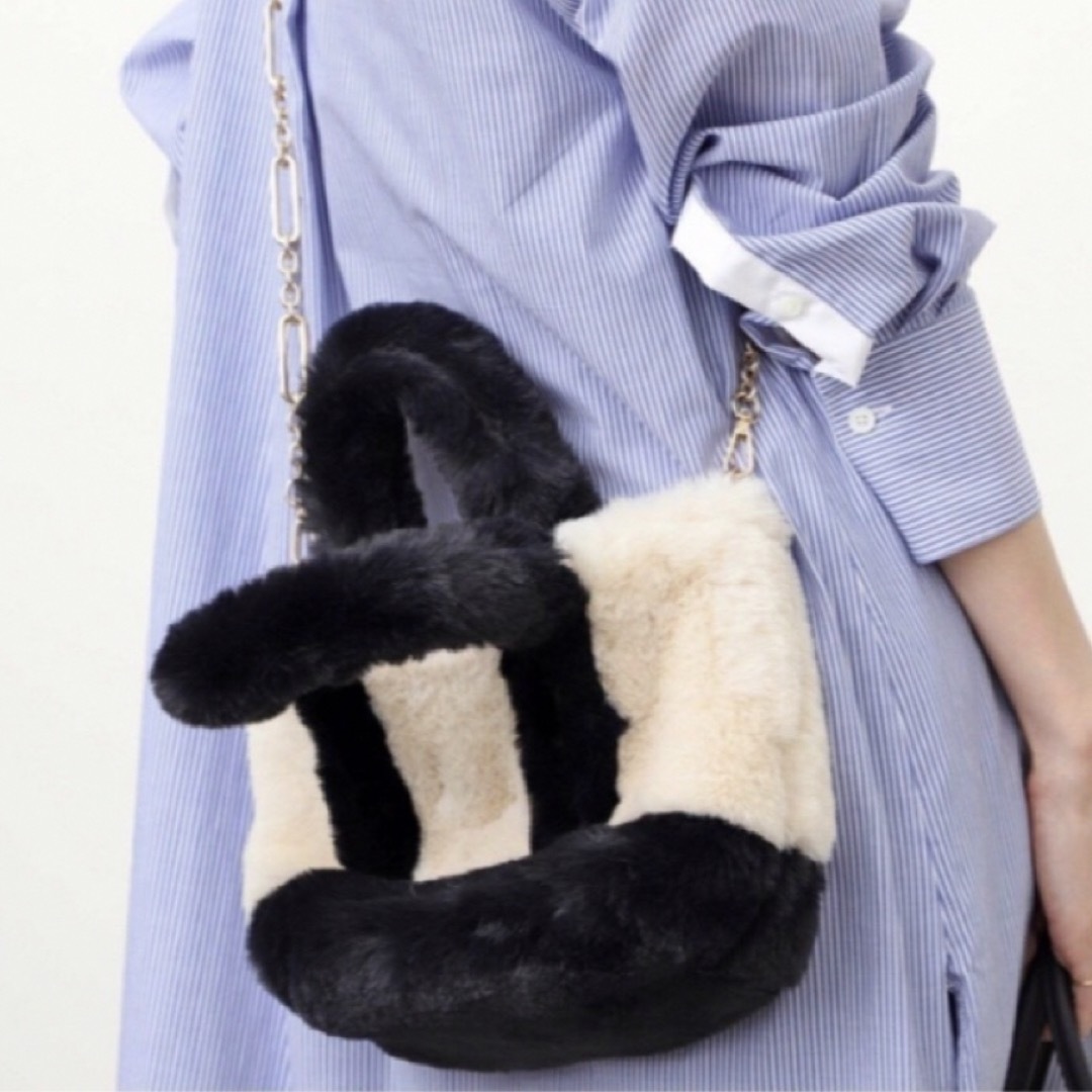 GOOD GRIEF! FAUX FUR TOTE BAG SMALLTODAYFUL