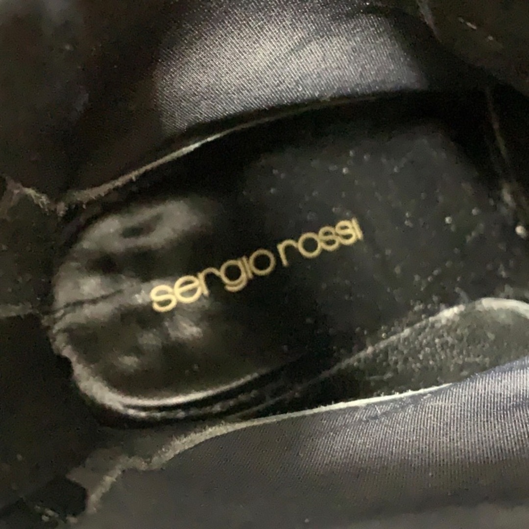 Sergio Rossi(セルジオロッシ)のセルジオロッシ sergio rossi ブーツ ショートブーツ 靴 シューズ レースアップ レザー ブラック 黒 レディースの靴/シューズ(ブーツ)の商品写真
