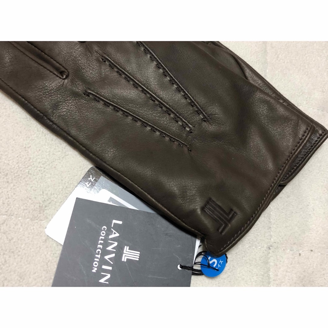 LANVIN COLLECTION(ランバンコレクション)の451新品LANVIN COLLECTION羊革レザーメンズステッチ手袋スマホ メンズのファッション小物(手袋)の商品写真