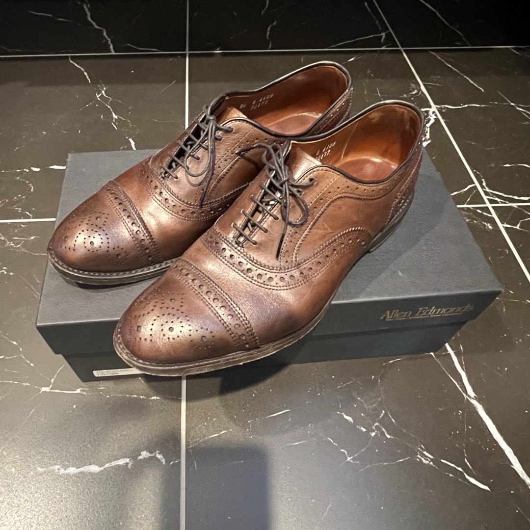 Allen Edmonds 6105 Strand Dark BrownSingleLeather製法