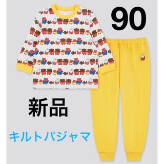 ユニクロ(UNIQLO)のユニクロ　キルトパジャマ　ミッフィー　90cm(パジャマ)