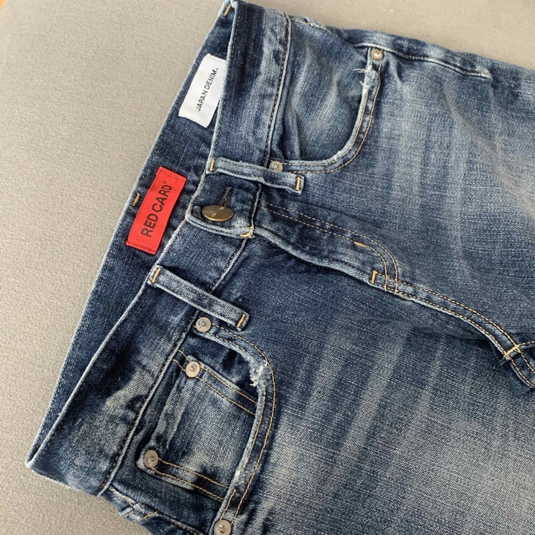 RED CARD(レッドカード)のred card  レッドカード  デニム　ブルー　22 S M レディースのパンツ(デニム/ジーンズ)の商品写真