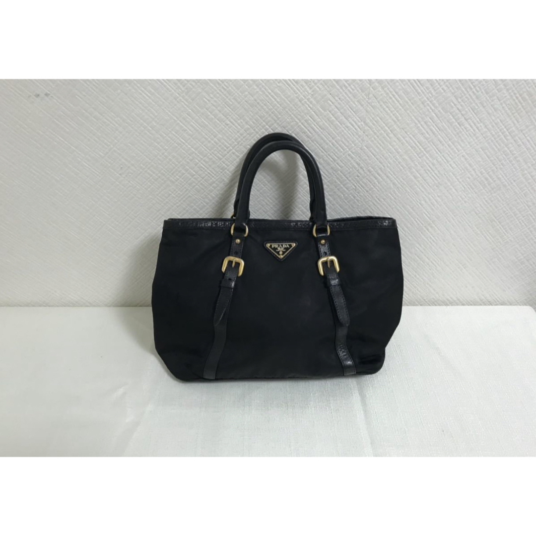 PRADA - 【美品】プラダ PRADA 本革 レザーナイロン トートバッグ ミニ ...