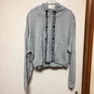 エイチアンドエイチ(H&H)のf124 未使用　H&M トップス　グレー　レディース　パーカー　ニット(ニット/セーター)