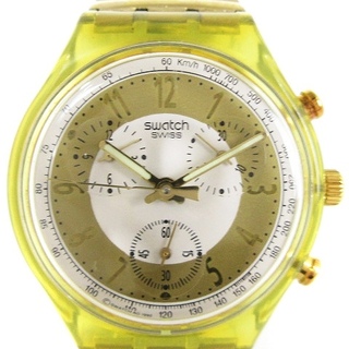 スウォッチ(swatch)のスウォッチ ヴィンテージ ゴールデングローブ 腕時計 ウォッチ アナログ 黄色(腕時計(アナログ))