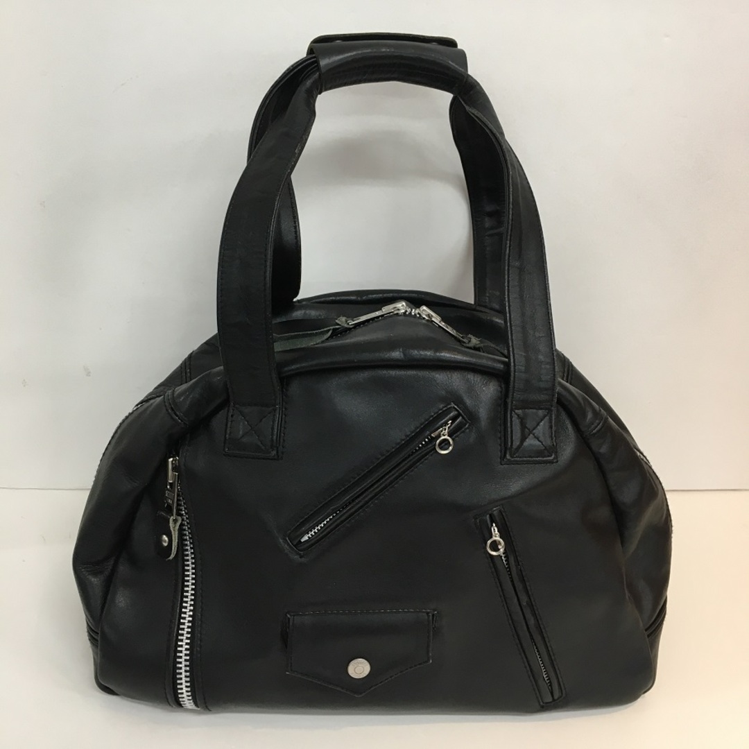 schott(ショット)のSchott RIDERS BOSTON BAG ショット ライダース ボストンバッグ ブラック レザー 革 A4【7037-004】 メンズのバッグ(ボストンバッグ)の商品写真