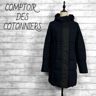 コントワーデコトニエ(Comptoir des cotonniers)のコントワーデコトニエ ファー付きロングダウンコート(ダウンジャケット)