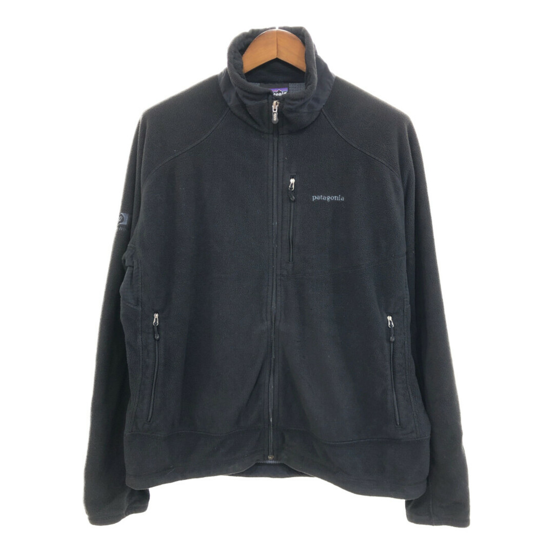 約71cm身幅SALE///// 90年代 patagonia パタゴニア R3 フリースジャケット POLARTEC ポーラテック アウトドア ブラック (メンズ XL)  P3530